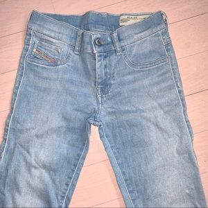 Diesel light blue skinny ankle jeans size 24